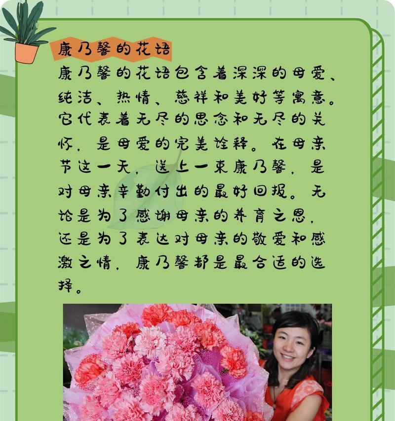 粉色康乃馨代表什么？它的花语是什么？